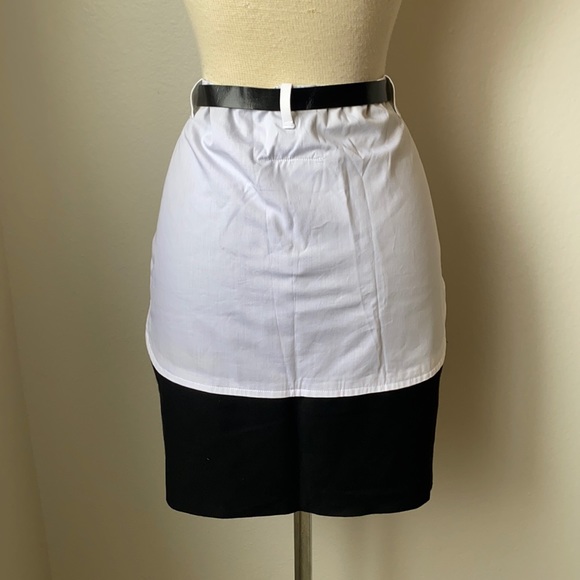 Maison Martin Margiela  White Black Mini Skirt 6 - Picture 2 of 7
